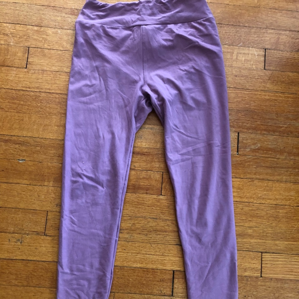 NWOT OS LulaRoe mauve/dusty rose leggings